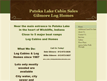 Tablet Screenshot of patokalakecabinsales.com